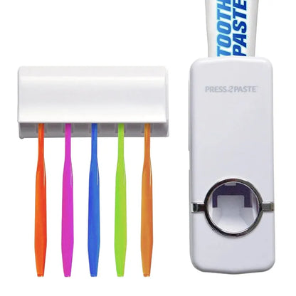 Automatic Toothpaste Dispenser With Brush Holder