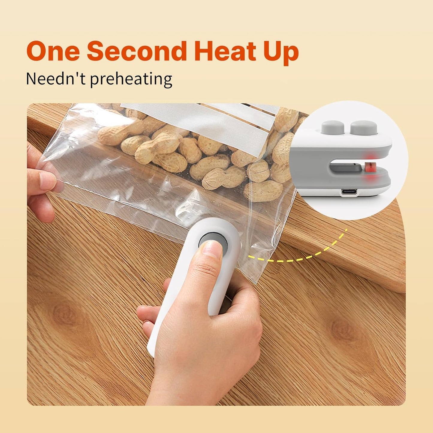 Heat Sealing Machine 2 in 1 Cutting and Sealer