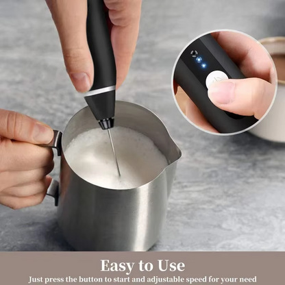 2-in-1 Rechargeable Milk Frother Wand