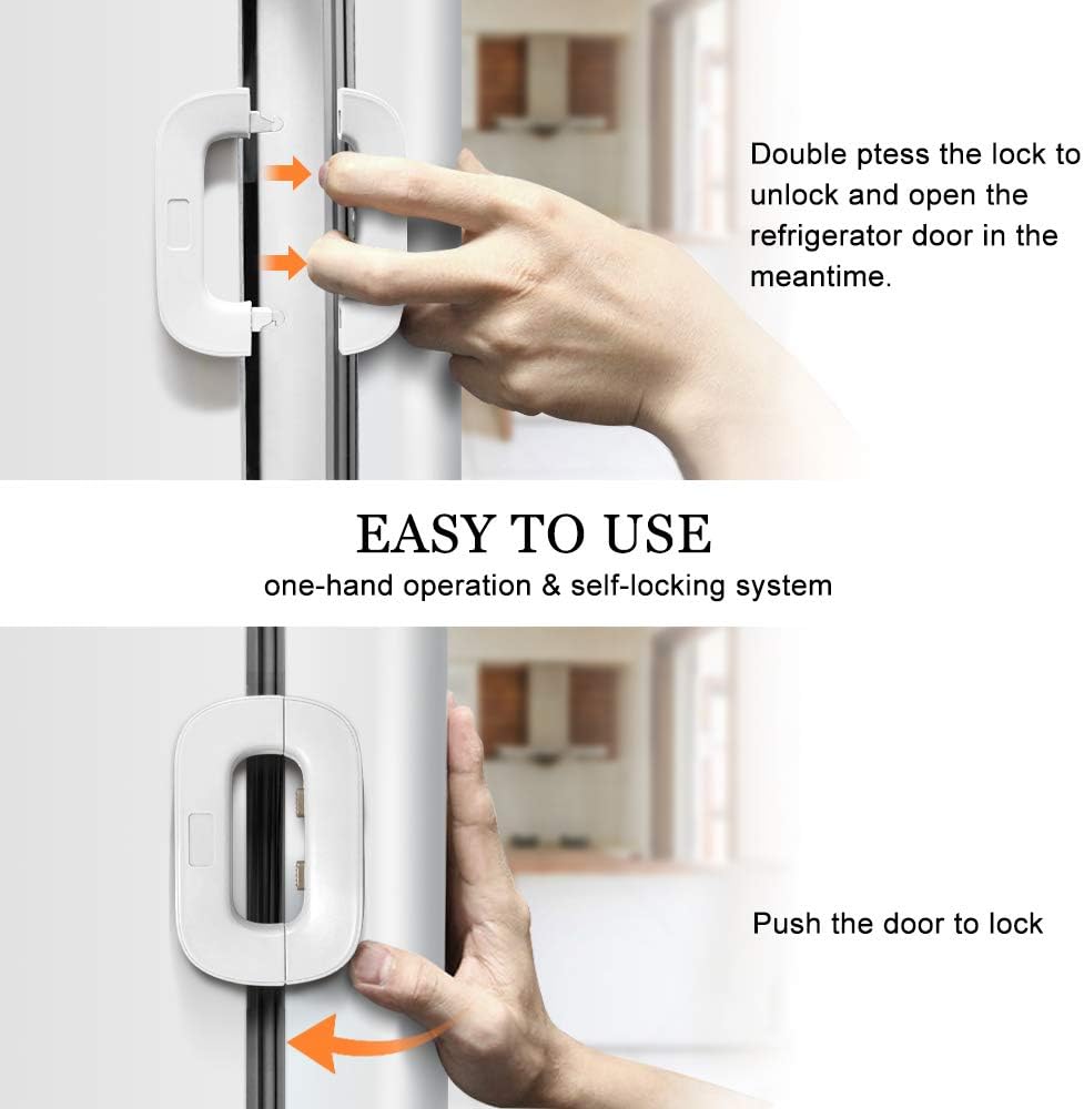 Refrigerator Lock for Child Safety