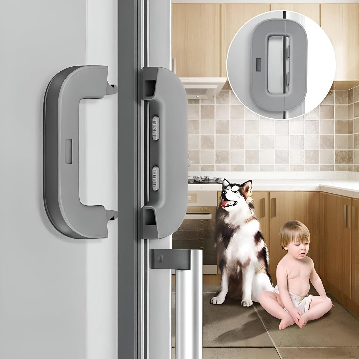 Refrigerator Lock for Child Safety