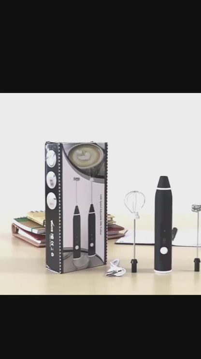 2-in-1 Rechargeable Milk Frother Wand