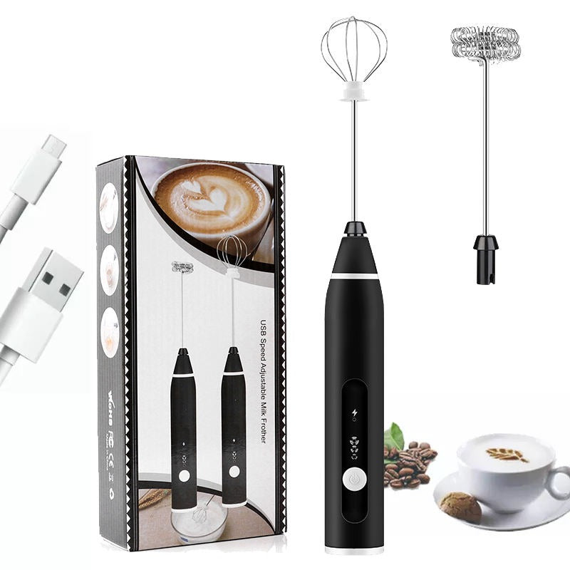 2-in-1 Rechargeable Milk Frother Wand
