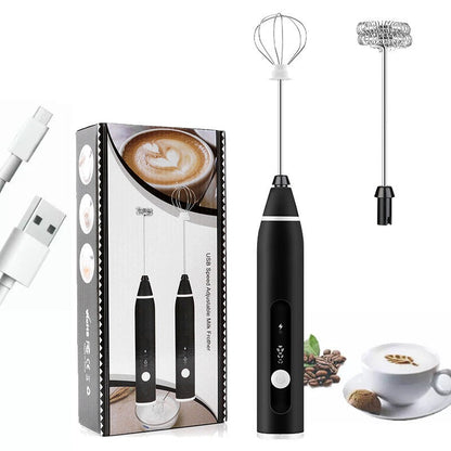 2-in-1 Rechargeable Milk Frother Wand